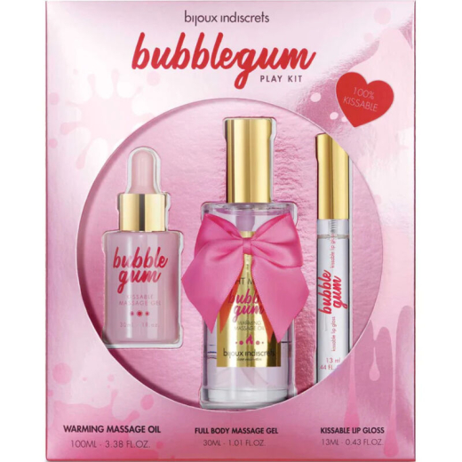 BIJOUX INDISCRETS - BUBBLEGUM-SPIELSET MIT �-L GEL UND LIPGLOSS