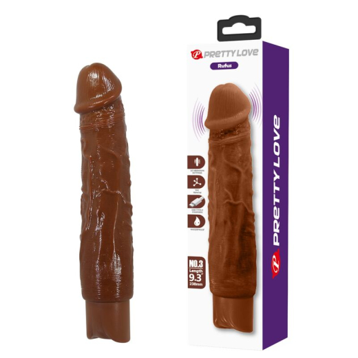 PRETTY LOVE - DUKE REALISTISCHER VIBRATOR 23,5 CM � 4,8 CM BRAUN
