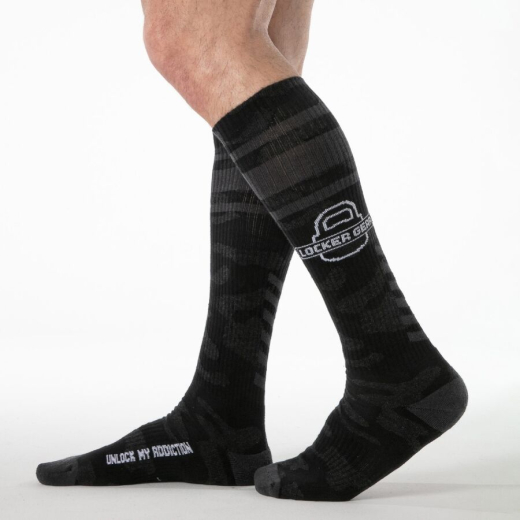 LOCKER GEAR - Schwarze Kniestr�mpfe im Milit�rstil, Einheitsgr��e
