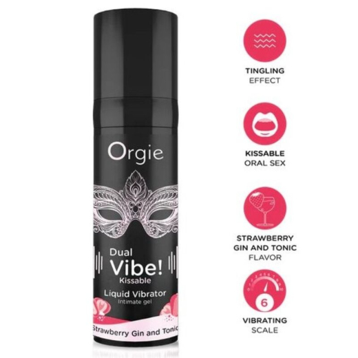 ORGIE - DUAL VIBE! ERDBEER-GIN-TONIC-VIBRATOR ZUM K�SSEN, 15 ML