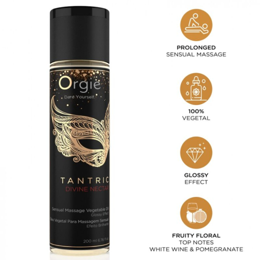 ORGIE - TANTRISCHER G�TTLICHER NEKTAR, SENSUELLE MASSAGE, PFLANZEN�L, 200 ML