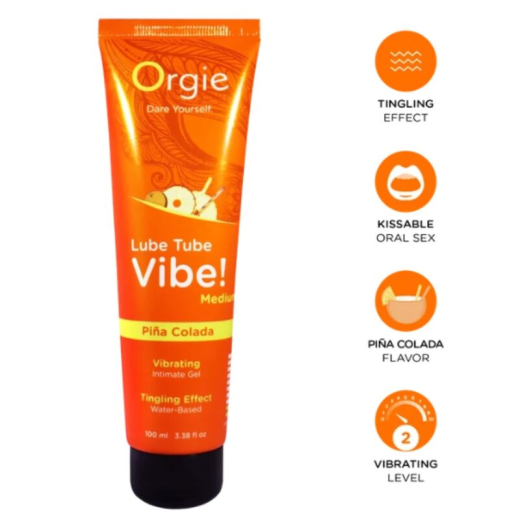 ORGIE - LUBE TUBE VIBE! PI�A COLADA KISSABLE INTIM GEL MITTEL PRICKELND 100 ML