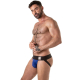 LOCKER GEAR - BREITER TAILBAND-JOCKSTRAP BLAU M