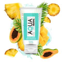 AQUA TRAVEL - FLAVOUR SCHMIERMITTEL AUF WASSERBASIS TROPISCHE FR�CHTE - 50 ML