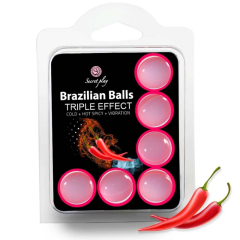SECRETPLAY - SET 6 BRASILIANISCHE B�LLE DREIFACH-EFFEKT
