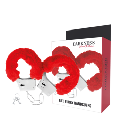 DARKNESS - HANDSCHELLEN AUS METALL MIT ROTEM GEF�TTERT