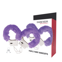 DARKNESS - HANDSCHELLEN AUS METALL MIT LILA GEF�TTERT