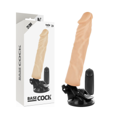 BASECOCK - REALISTISCHER VIBRATOR MIT FERNBEDIENUNG NAT�RLICHER 21 CM -O- 4 CM