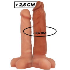 VIRILXL - FL�SSIGE SILIKON V5 BRAUNE PENISVERL�NGERUNG