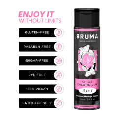 BRUMA - PREMIUM-MASSAGE�L MIT W�RMEEFFEKT, GUM-GESCHMACK 3 IN 1 - 100 ML