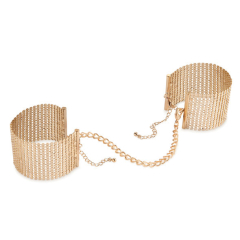 BIJOUX INDISCRETS - D�SIR M�TALLIQUE GOLDENE HANDSCHELLEN AUS METALLGEWEBE