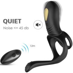 ARMONY - JOY JUMPER RINGVIBRATOR F�R PAARE & ANALPLUG FERNBEDIENUNG SCHWARZ