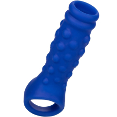 CALEXOTICS - ADMIRAL PENISABDECKUNG MIT PERLEN, FL�SSIGES SILIKON BLAU