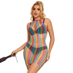 SUBBLIME - 952341 REGENBOGEN-NETZ-KLEID EINE GR�SSE