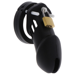 HIDDEN DESIRE - EXTREME KEUSCHHEITSPUMPENK�FIG AUS SILIKON GR�SSE L SCHWARZ