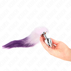 KINK - ANAL PLUG GR�SSE L 10 X 4 CM MIT KUNSTSTOFFSCHWANZ 40 CM LILA