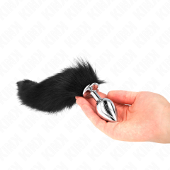 KINK - ANAL PLUG GR�SSE M 8 X 3,5 CM MIT KUNSTSTOFFSCHWANZ 40 CM SCHWARZ