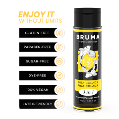 BRUMA - PREMIUM-MASSAGE�L MIT W�RMEEFFEKT, PINA COLADA-GESCHMACK 3 IN 1 - 100 ML