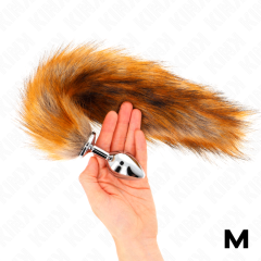 KINK - ANAL PLUG GR�SSE M 8 X 3,5 CM MIT KUNSTSTOFFSCHWANZ 40 CM BRAUN
