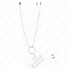 KINK - DREIFACH NIPPEL- UND KLITZISKLEMMEN MIT KETTE MODELL 1