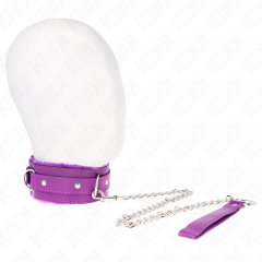 KINK - HALSBAND MIT LEINE 65 CM MIT EINSCHR�NKUNGEN LILA 36-42 CM X 5,5 CM