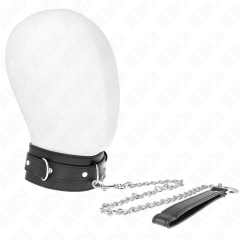 KINK - HALSBAND MIT G�RTEL 65 CM MIT RIEMEN SCHWARZ 54 X 4,5 CM