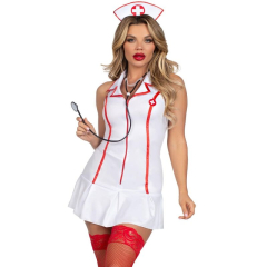 LEG AVENUE - KOST�M OBERKRANKENSCHWESTER WEISS S/M