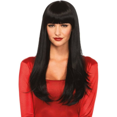 LEG AVENUE - BANGIN LANGE GLATTE PER�CKE SCHWARZ