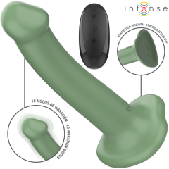 INTENSE - BECCA VIBRATOR MIT SAUGNAPF 10 VIBRATIONEN GR�NE FERNBEDIENUNG