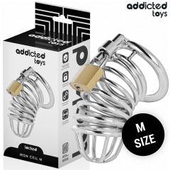 ADDICTED TOYS LOCKED - IRON CELL METALL-PENISK�FIG GR�SSE M