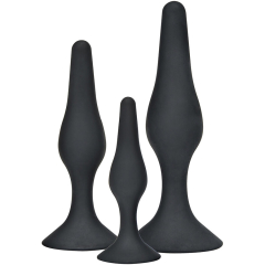 TOYJOY - ANAL PLAY CURVY COMPANIONS ANAL PLUG 3 ST�CK SCHWARZ