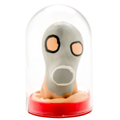 CONDOMERIE - HANDBEMALTE NEUHEIT KONDOME GASMASKE