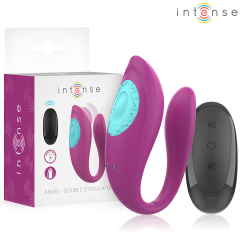INTENSE - ANNIE U-F�RMIGER VIBRATOR UND STIMULATOR LILA FERNBEDIENUNG