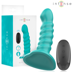 INTENSE - BUFFY VIBRATOR GR�SSE S SPIRALE DESIGN 10 VIBRATIONEN BLAU FERNBEDIENUNG
