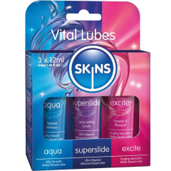 SKINS � VITAL LUBES KIT AQUA, SUPERSLIDE & EXCITE GLEITMITTEL 3 x 12 ML