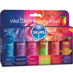 SKINS � VITAL & FRUITY GLUBES KIT GLEITMITTEL 6 x 12 ML
