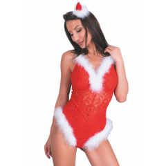 LIVCO CORSETTI FASHION - NAUGHTY SANTA LC 90706 WEIHNACHTSBODY S/M