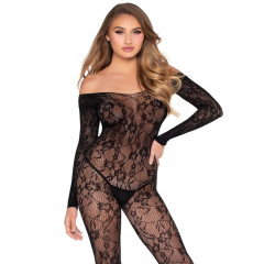 LEG AVENUE - 89366 SPITZEN-DESSOUS-BODYSTOCKING, SCHWARZ - EINHEITSGR�SSE