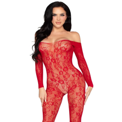 LEG AVENUE - 89366 SPITZEN-DESSOUS-BODYSTOCKING, ROT - EINHEITSGR�SSE