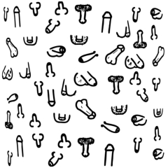 DIABLO PICANTE - QUADRATISCHE PENIS-UNTERSETZER 10 ST�CK
