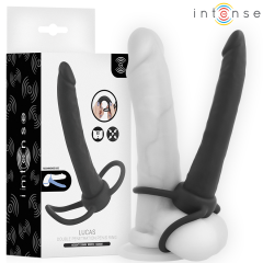 INTENSE - LUCAS ANALDILDO MIT PENIS- UND HODENRING AUS SILIKON