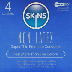 SKINS - LATEXFREIE KONDOME 4ER-PACKUNG