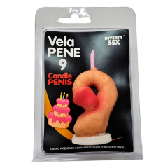 DIABLO PICANTE � PENISKERZE IN FORM DER ZAHL 9, FLEISCHFARBE