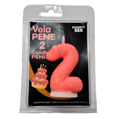 DIABLO PICANTE � PENISKERZE IN FORM DER ZAHLEN 2, ROSA FARBE