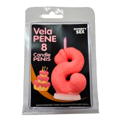 DIABLO PICANTE � PENISKERZE IN FORM DER ZAHL 8, ROSA FARBE
