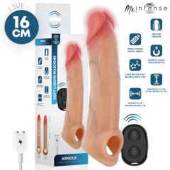 MR INTENSE - ARNOLD L VIBRATOR SILIKON-PENISH�LLE MIT FERNBEDIENUNG 16 CM -�- 4,5 CM