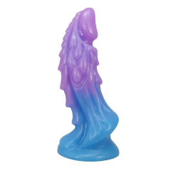 POWER MONSTERS - ATLANTEANS REALISTISCHER DILDO MIT SAUGNAPF 19 CM � 5 CM BLAU & LILA