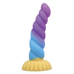 POWER MONSTERS - EINHORN DREIFARBIGER FANTASIE-SILIKONDILDO 22 CM � 5 CM