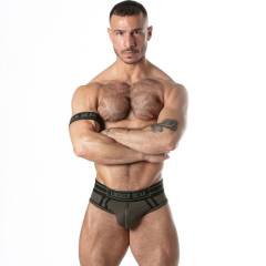LOCKER GEAR - SPORT MESH JOCK BRIEF KHAKI M