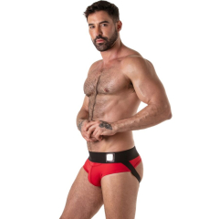 LOCKER GEAR - JOCKBRIEF MIT BREITEM BUND, ROT, S